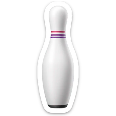 Bowling pin sticker
