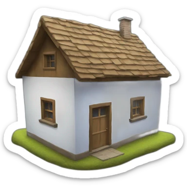 Haus auf Mond sticker