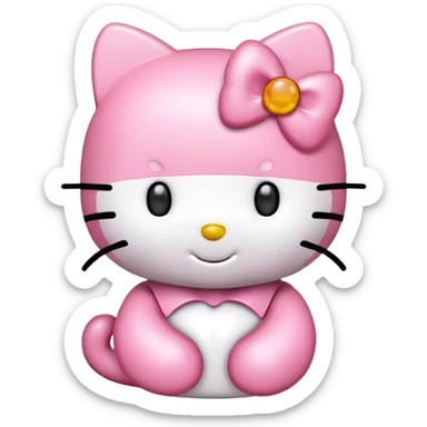 Light pink hello kitty sticker