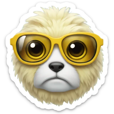 Bumblebee with glasses  sticker