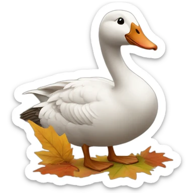 thankful goose sticker