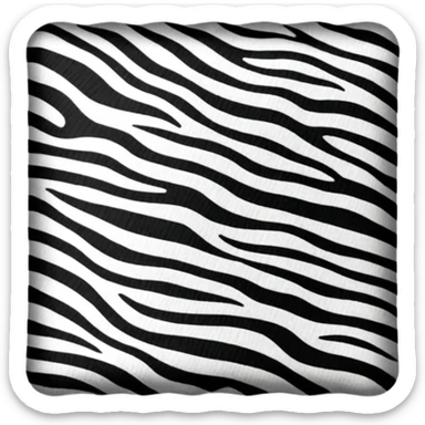 ''zebra Patterned'' Clothe sticker