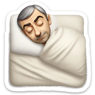 MR Bean sleep sticker