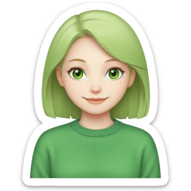 Matcha girl sticker