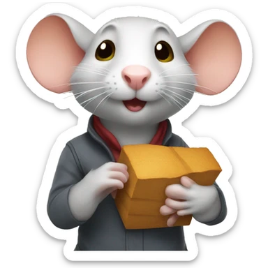 thankful rat sticker