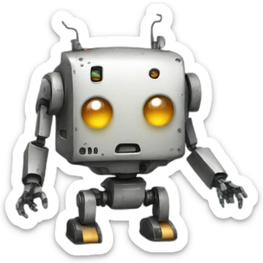 a Naughty robots sticker