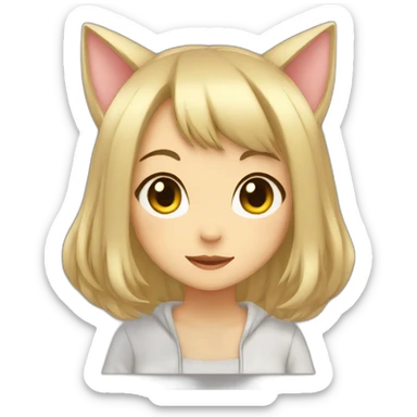 neko-girl sticker