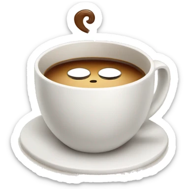 Cute cup of coffee  sticker
