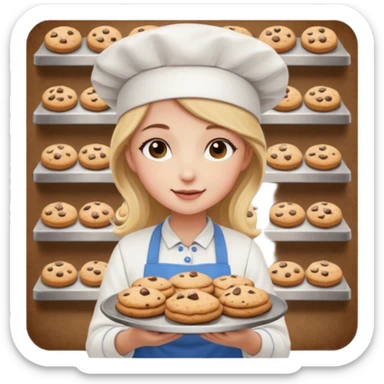 Bakery girl sticker