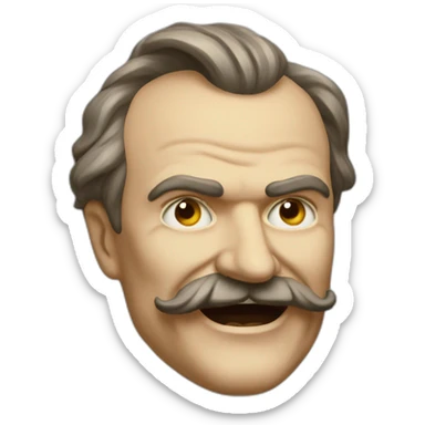 Nietzsche rire sticker