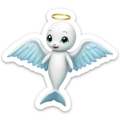delfin angel sticker