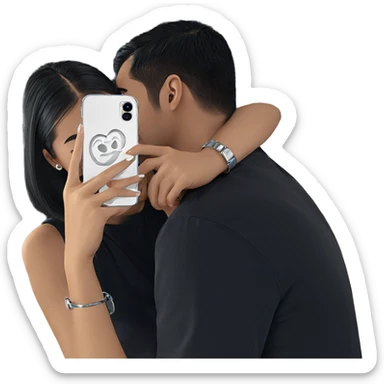 reflection of love and style sticker