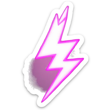 pink lightning  sticker