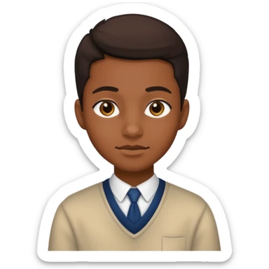 American black highschool student sticker