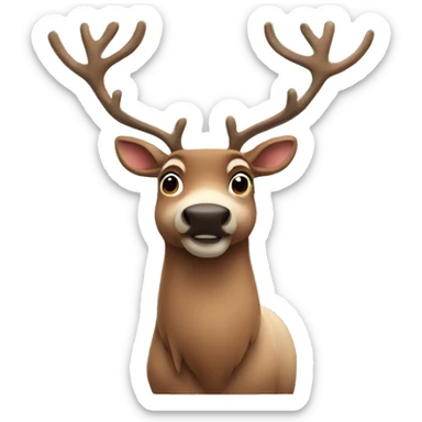 reindeer sticker