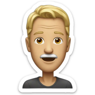 the man who tells something sticker