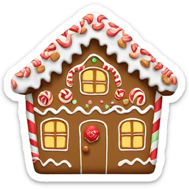 gingerbread house sticker