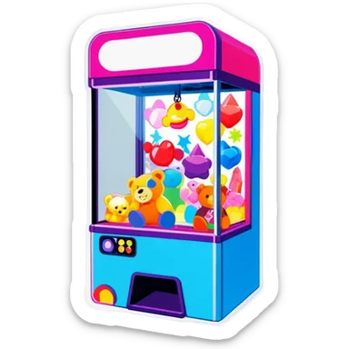 Crane game sticker