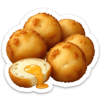 palline di mozzarella impanate e fritte  sticker