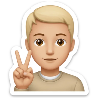 Yvl hand sign sticker