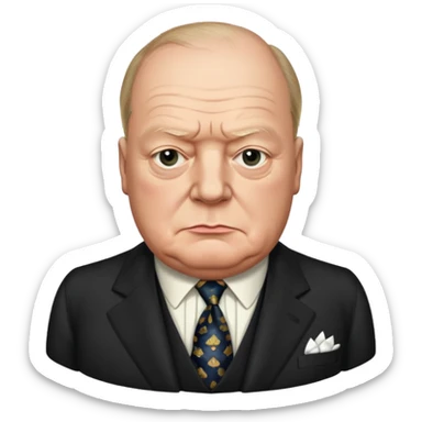Winston Chruchill sticker
