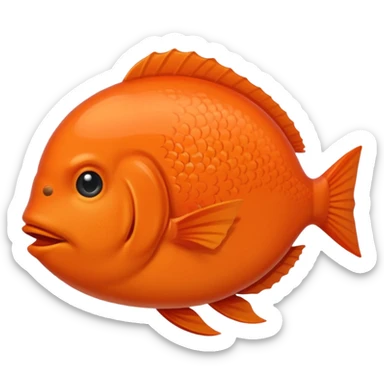 Poisson rouge simple sticker