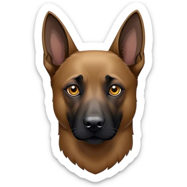 Malinois couleur fonce  sticker