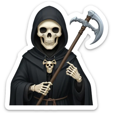The grim reaper sticker