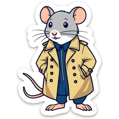 RaT in a trench sticker