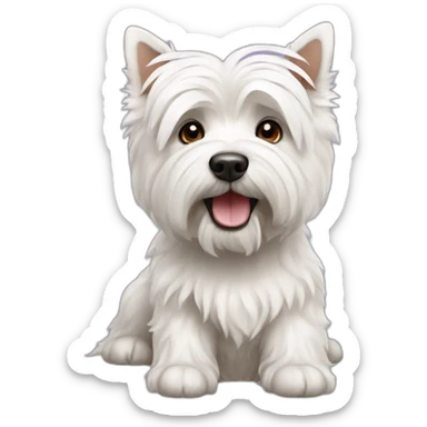 Dog-west highland terrier sticker