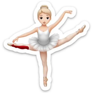 Girl ballerina emoji sticker
