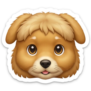 Golden Baby puppy face 🐶 sticker