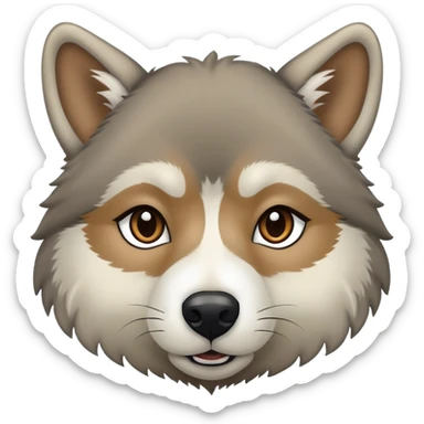 Wooly agouti husky sticker