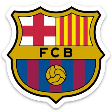 Make fc barcelona logo enjoy sticker