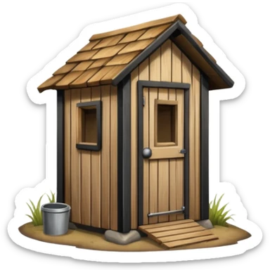 outhouse sticker
