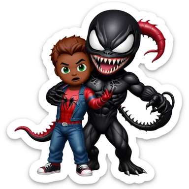 venom with chucky sticker