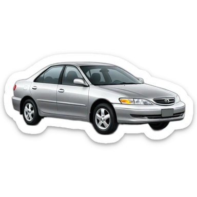 1999 camry two-tone silver and grey sticker