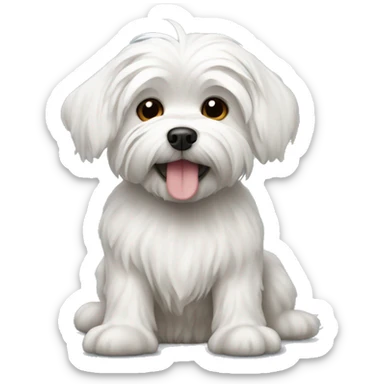 Maltese dog sticker