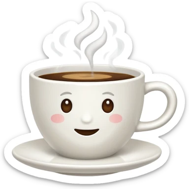 flat white coffee cup without face sticker