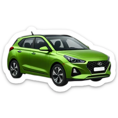 Voiture i20 hyundai couleur vert mangrove sticker