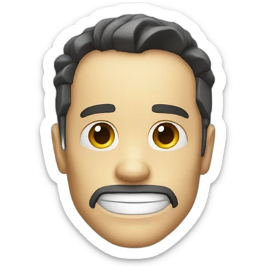 Iron man smile sticker