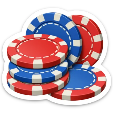 poker chips sticker