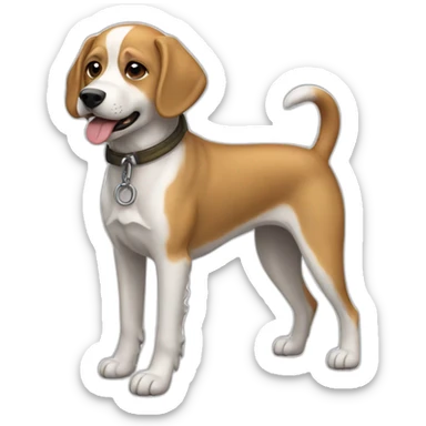 Chien sur chiene sticker