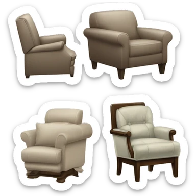 arm chairs, recliners, sleeper chairs, upholstered chairs sticker