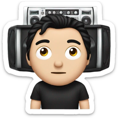 john-cusack-holding-boombox-above his head sticker