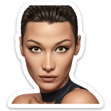 realistic portrait of a boy sticker