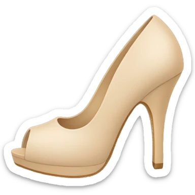 Beige heel sticker