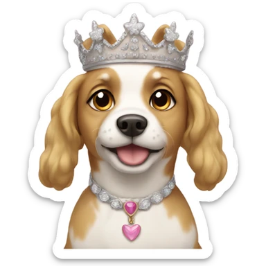 Princess dog sticker