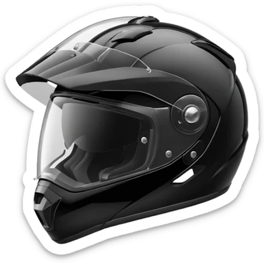 Sport bike Motorcycle helmet black  sticker