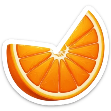 orange wedge sticker